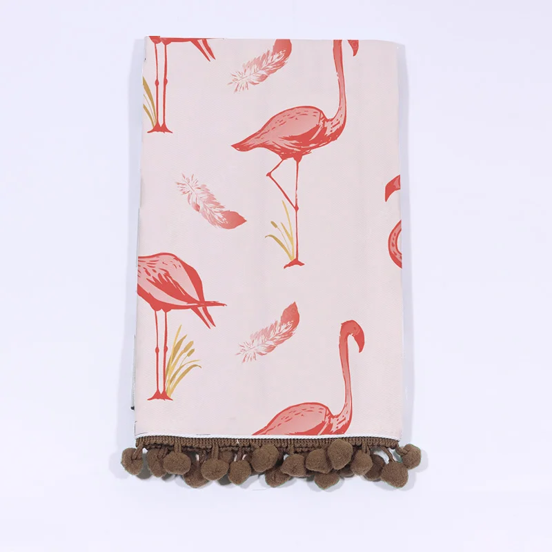 HOSHOM Floral Pattern Decorative Hand Drying Tea Towels Cotton Cleaning Cloth Kitchen Towels