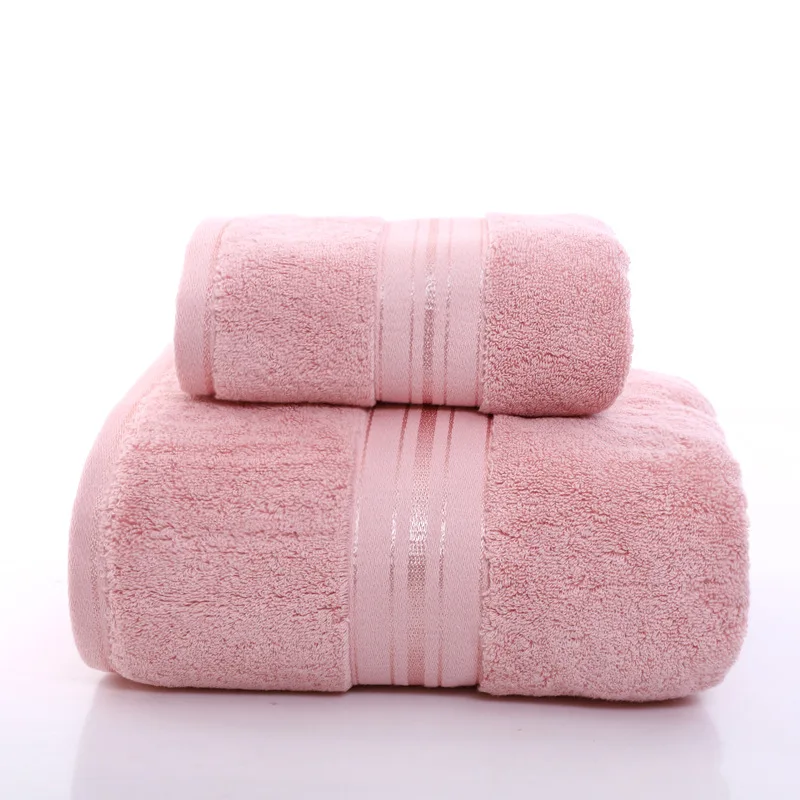 100% cotton soft luxury super thick bath towel set highly absorbent large multi-function for home