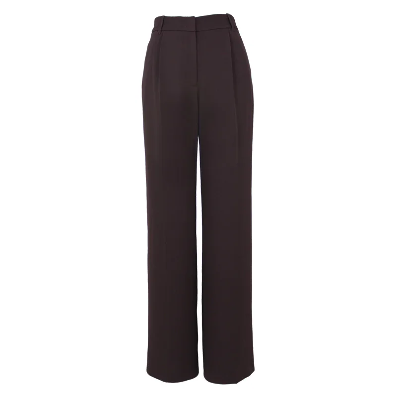 
2021 Hot Sales Wholesale Plus Size ladies office Brown casual pants women trousers 