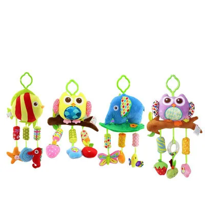 
Large Owl Plush toys wind chimes baby bed hanging 