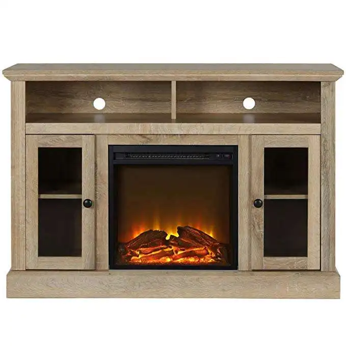Latest Version Design Multi Function Living Room Furniture Tv Cabinet Stands With Electric Fireplaces