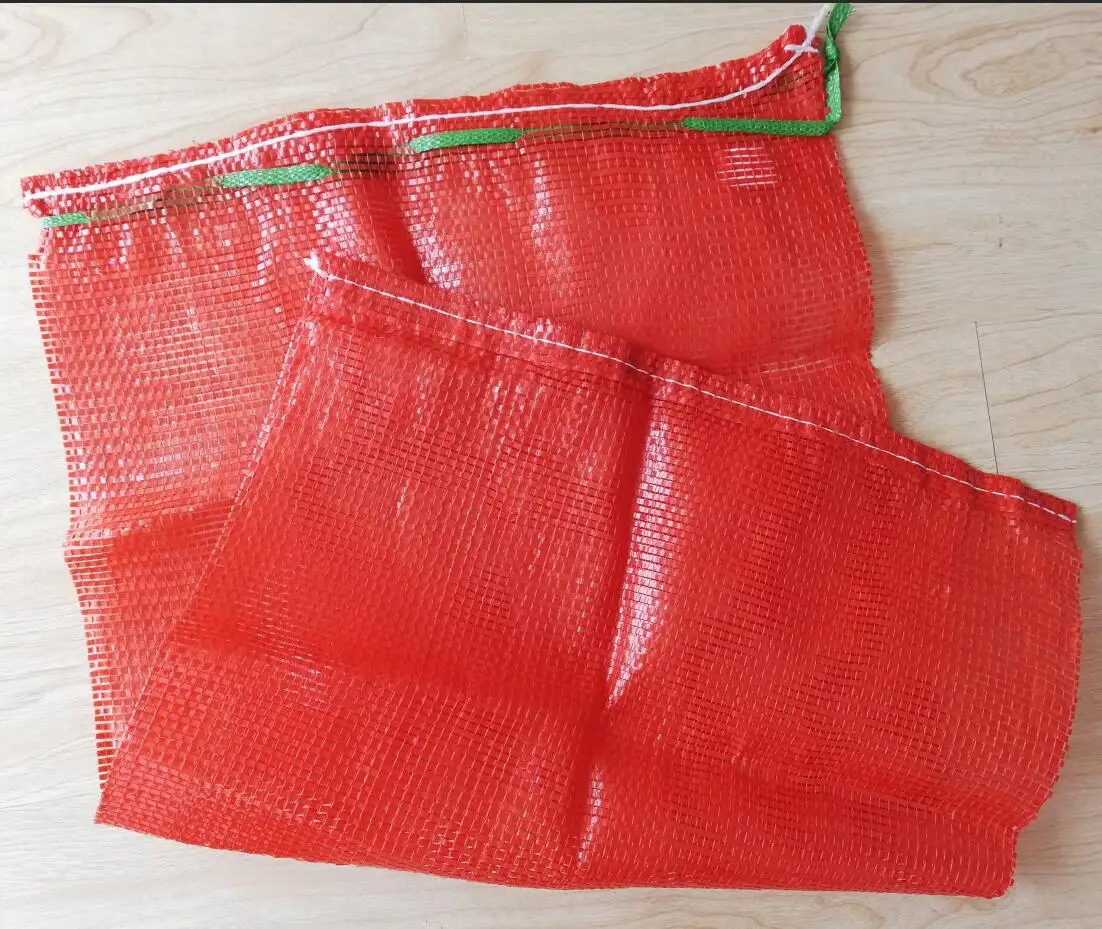 Automatic Plastic woven mesh/leno vegetable/fruit sacks cutting sewing stitching machine PP woven mesh bag making machine