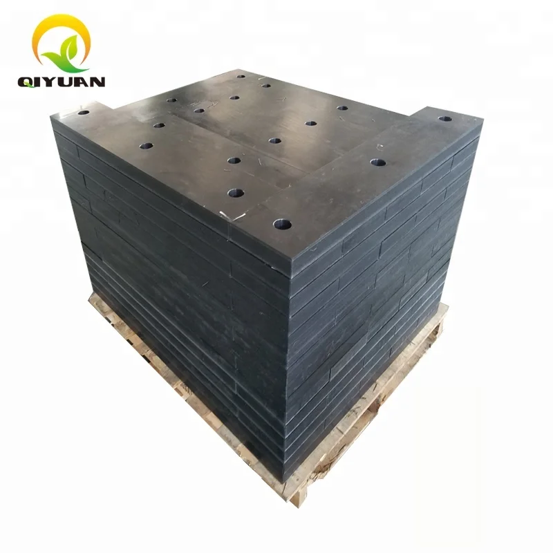 UHMWPE marine fender pads/harbor side protection panels or marine boards for dock bumper boards