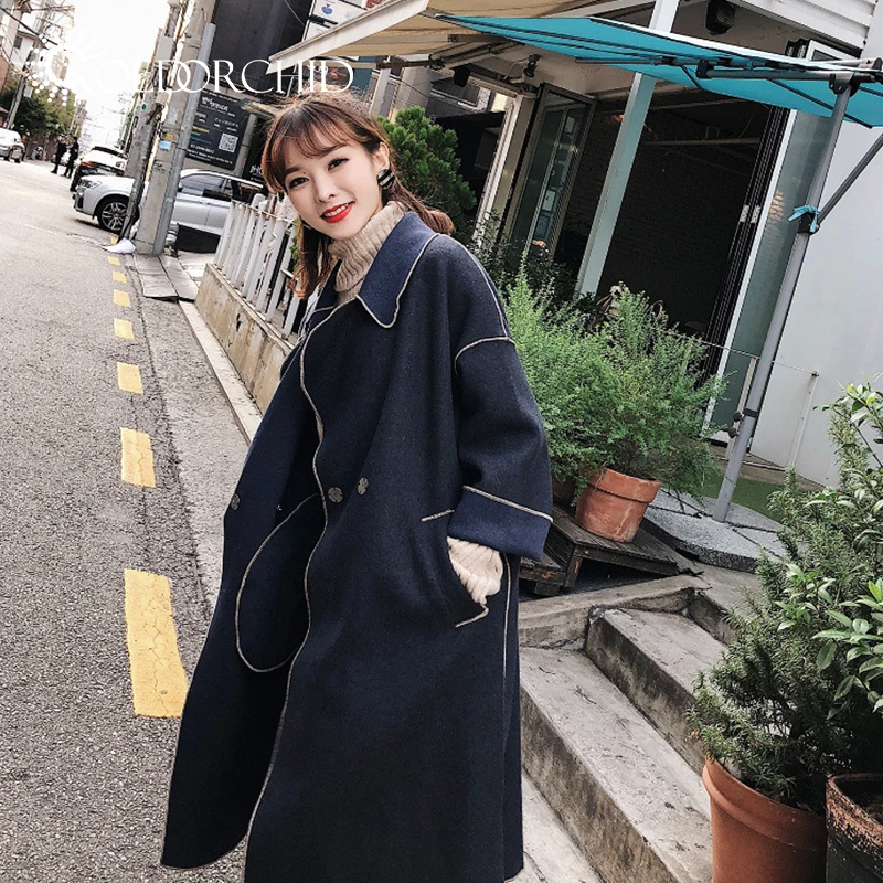 High Quality Medium Style Casual Loose winter coat women overcoat outdoor