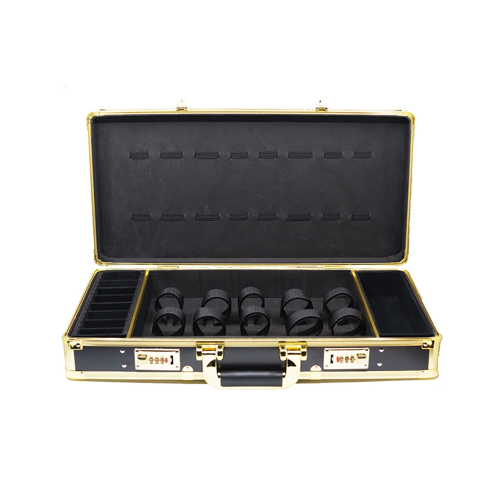 portable briefcase aluminum barber tool carry clipper case box custom barber kit hair clipper case with beautiful travel case