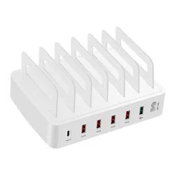 Manufacturer 6 Ports Mobile Phone USB Charger Tablet Fast Charging Head Station 5V8A 40W