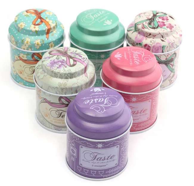Hot sale dome lid tea canister set Christmas Loose Tea tins