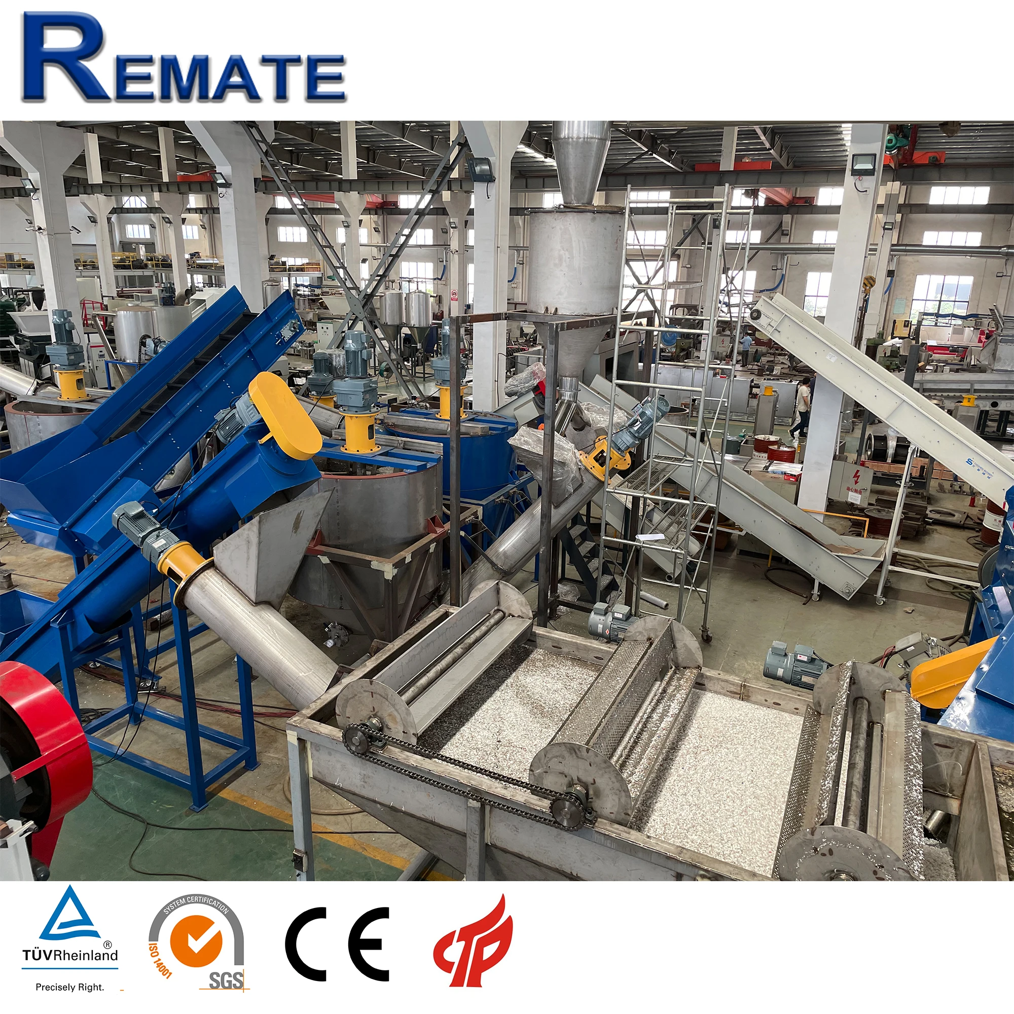 300kg  HDPE fishing line washing line fully automatic plastic recycling machine from remate