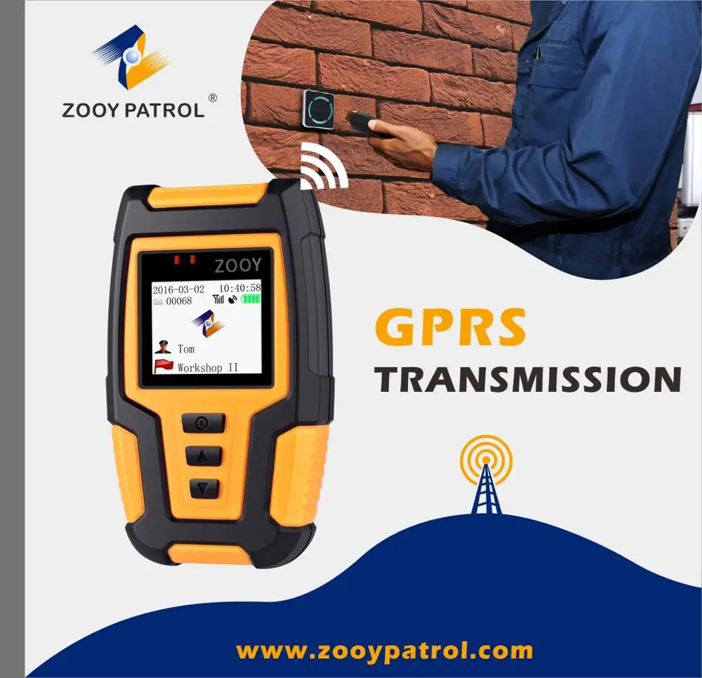 ZOOY Z-6900 gps guard tour system track security rounds guard location in real time