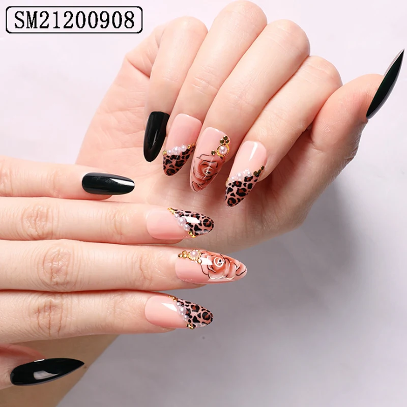 
Hot Sales Private Label Nail Salon Professional Products Artificial Fingernails Tips 