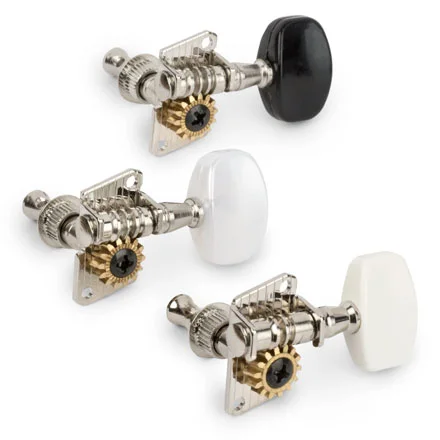 
3 sets high quality guitar plastic knobs economy open gear tuners made in China 