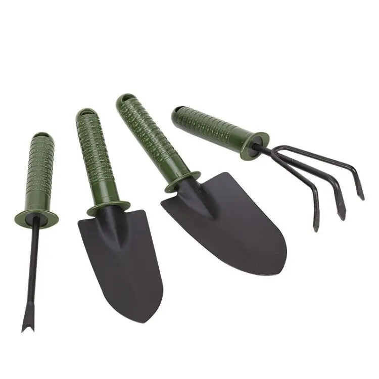 Professional Shovel Fork Rake Four-piece Set Harden Hand Tools With Plastic Handle