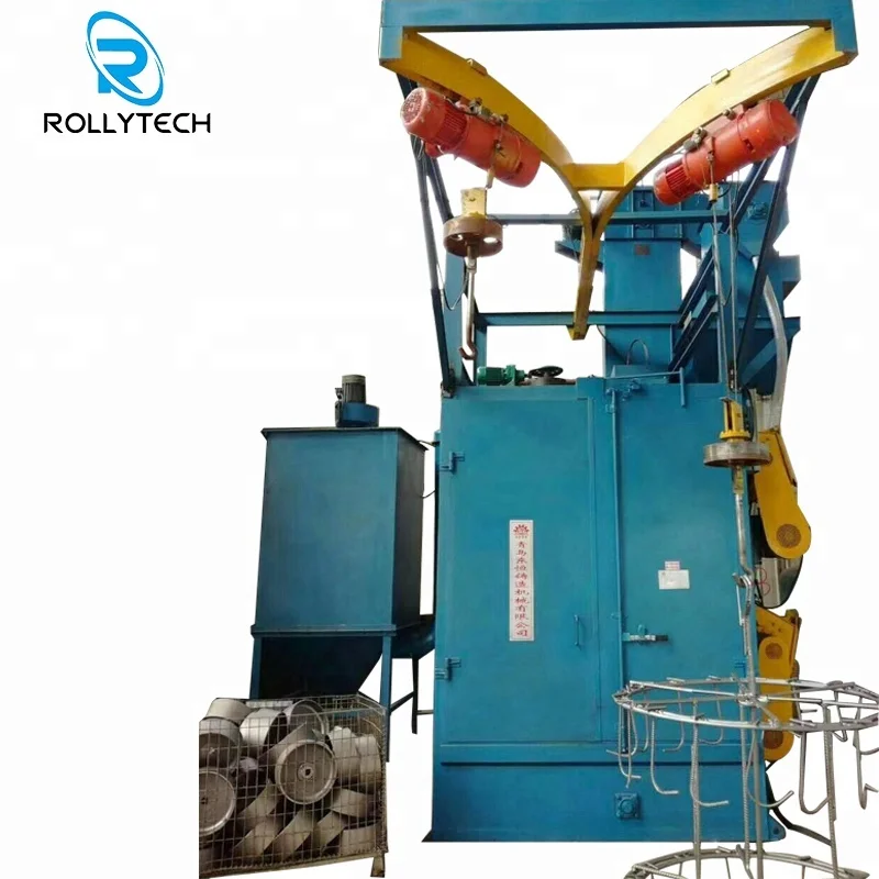 High Efficiency Double Hanger/ Hook Type Shot Blaster Blasting Machine
