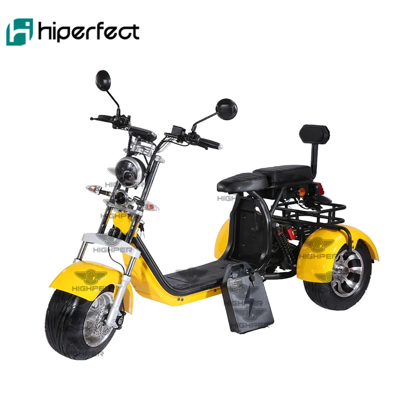 Electric 3-wheel big wheel Motorcycle scooter for adults