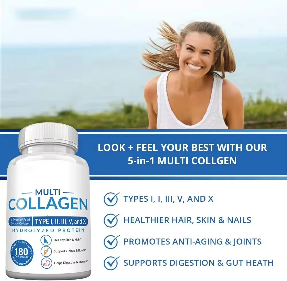 Skin Care Health Supplement Face Vitamin C Collagen Firming Capsule Serum,collagen Capsule Bottle Beauty Products Pregnant Women