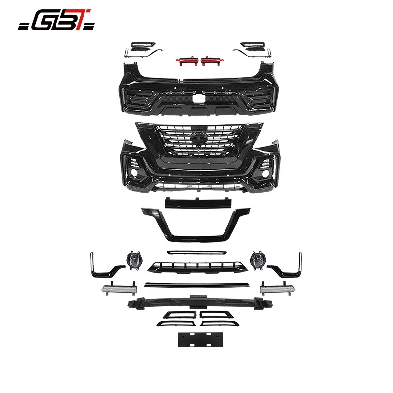 GBT Body Kit include pp abs material front/rear bumper assembly for Nissan Patrol y62