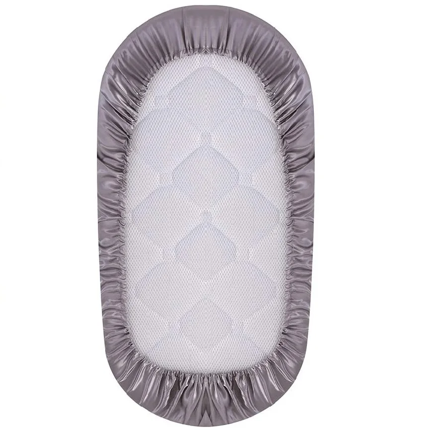 OEKO certificated Silk Fitted Bassinet Sheet Natural Materials Grade 6 A Pure 22 mm Toddler Sheet