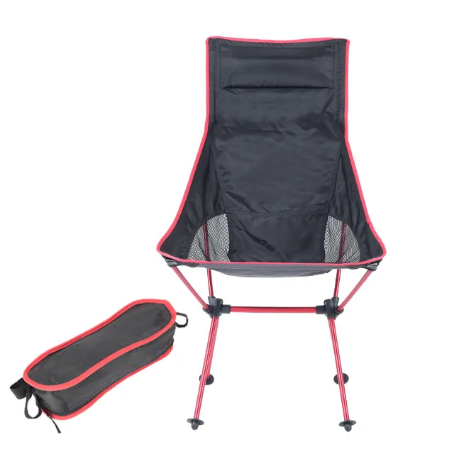 
Ultralight Light weight Outdoor Highback Folding Aluminum Steel Camping Picnic Chair Blue 