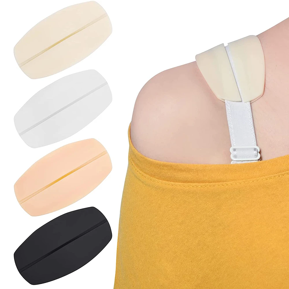 Silicone Bra Strap Cushions Soft Holder Non-slip Shoulder Protectors Pads for Pain Relief