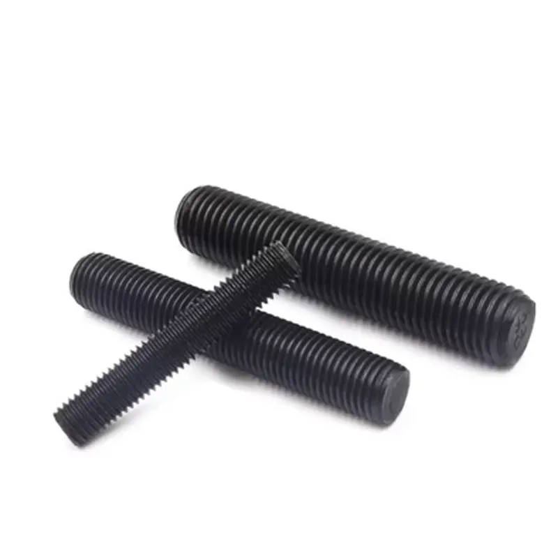 Hot Sale Factory Price Steel Iron Carbon Steel Gr4.8 Gr8.8 Gr10.9 Gr12.9 Black Oxide Threaded Stud DIN976