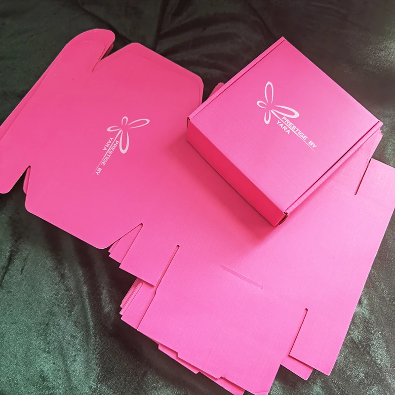 Custom Logo Printed Rigid Kraft Paper Packaging Mailing Shipping Cardboard Colored Corrugated Box For Clothing