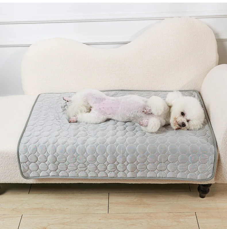 Pet ice silk mat for cats and dogs Summer cooling supplies for large dog pet mats