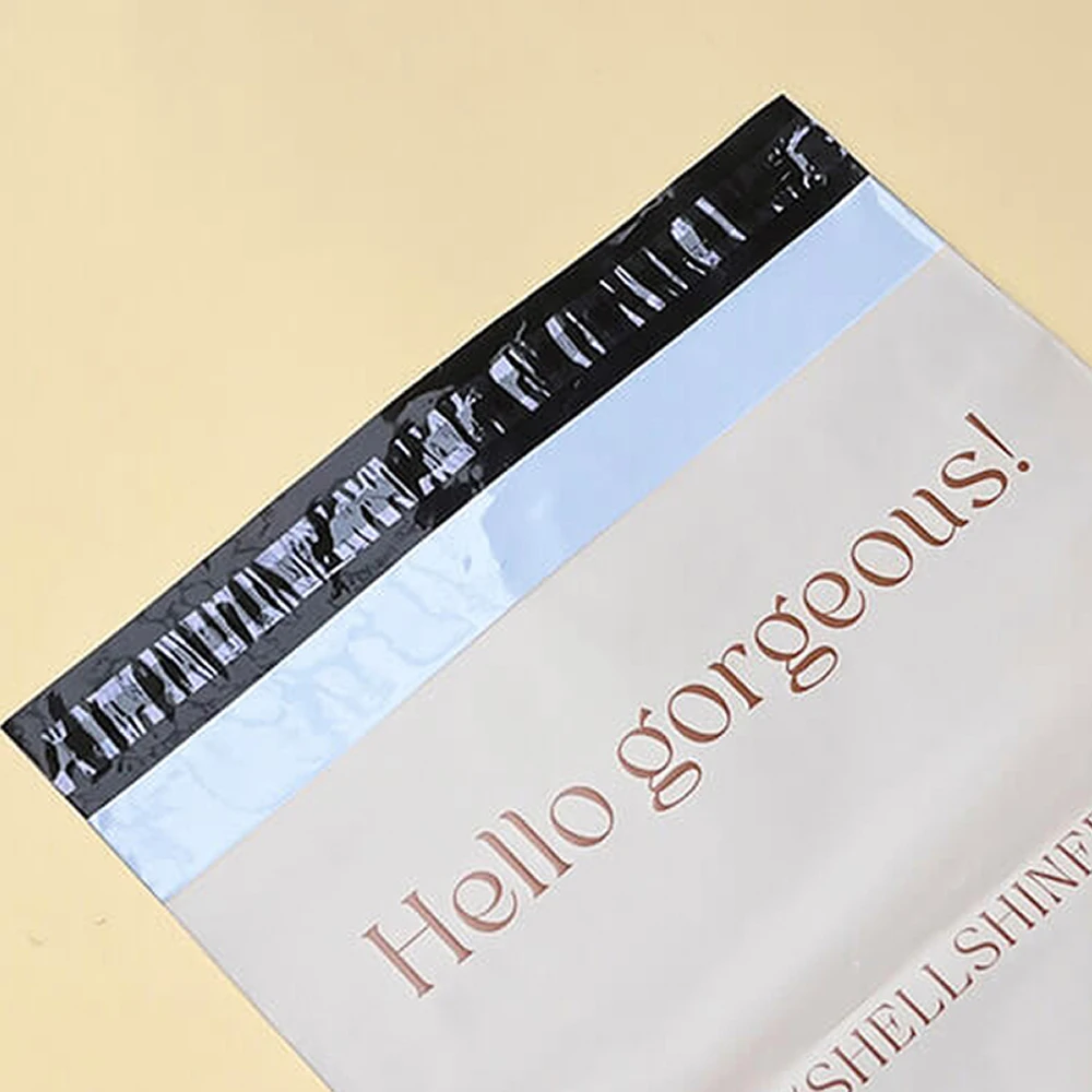 biodegradable wholesale high quality peach custom printed rose logo poly pack mailers plastic packaging bag for clothing