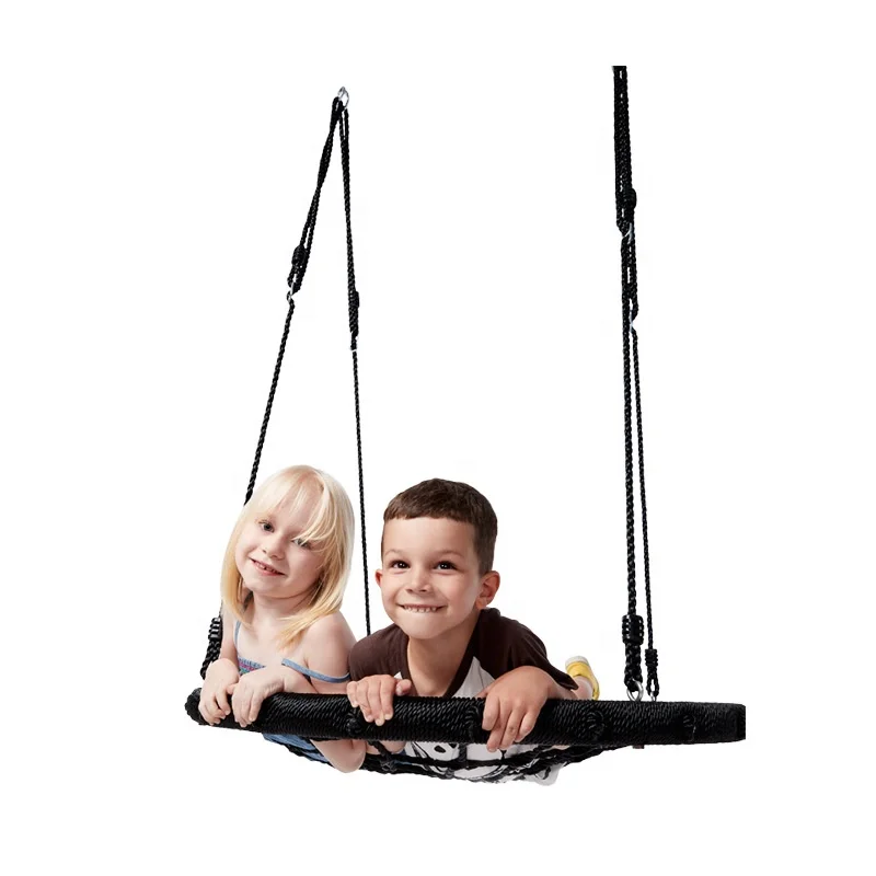 Лидер продаж Amazon, детские качели для сада на открытом воздухе диаметром 100 см, складное круглое кресло-качели в стиле птичьего гнезда для кемпинга