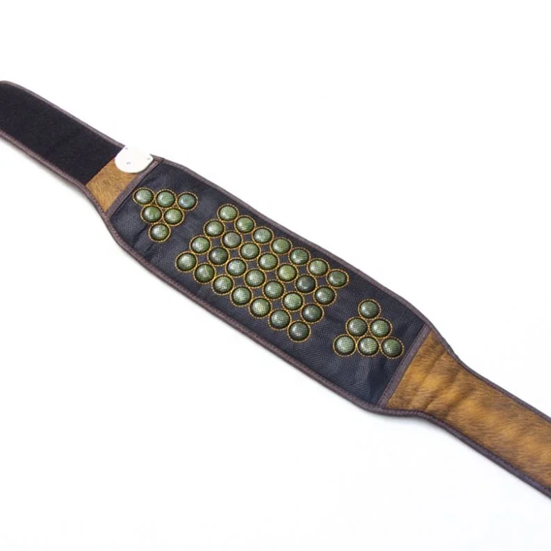 Heat Treatment Exercises Jade Stone Mat Tourmaline Slimming Amethyst Therapy Waist Belt