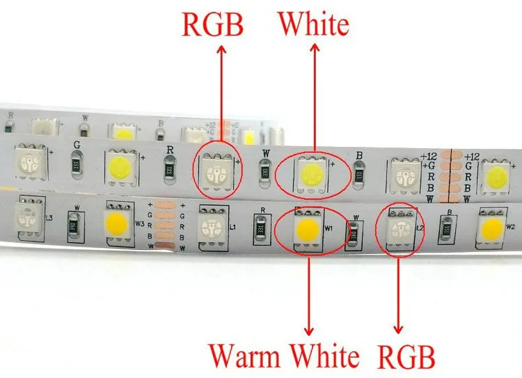 SMD 5050 5V RGB LED Strip Copper Body SK6812 WS2812B Addressable Pixel for Light Strings Lighting Circuitry Design Solutions