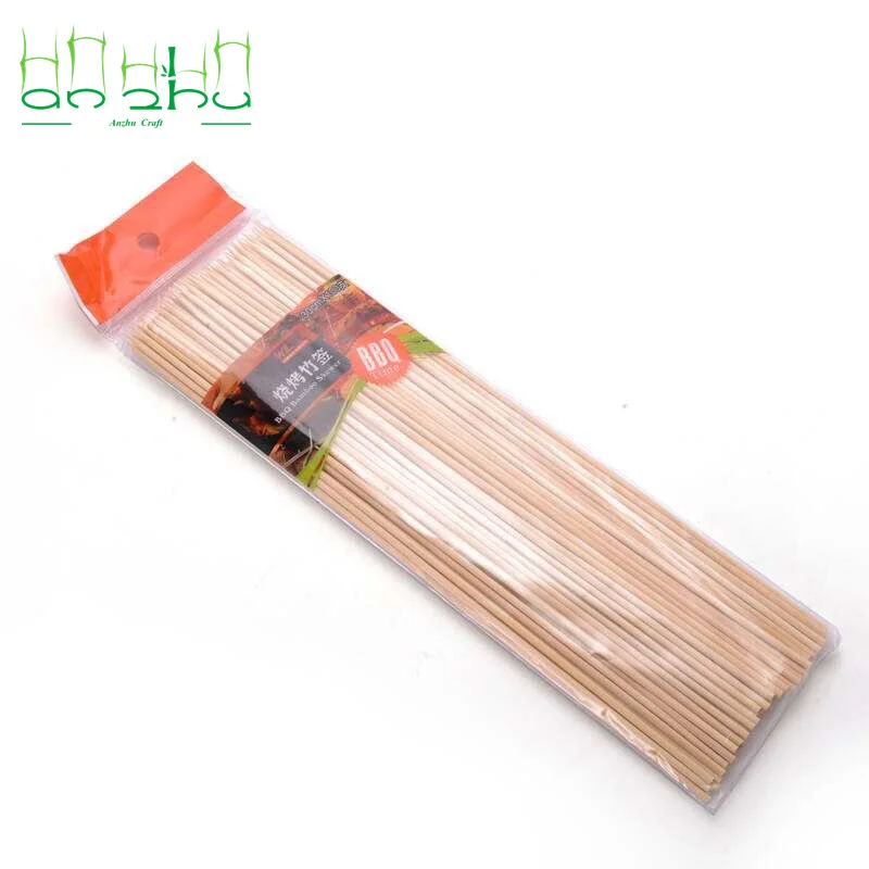 Custom Bamboo Skewer,Disposable Barbecue Sticks 12-75 cm,Wooden Skewers BBQ Tools,Marshmallow Roasting Stick