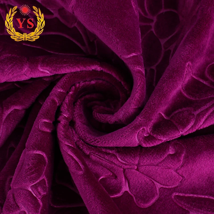 
New fabric pillow fabric velvet fabric pakistan embossed velvet velour 