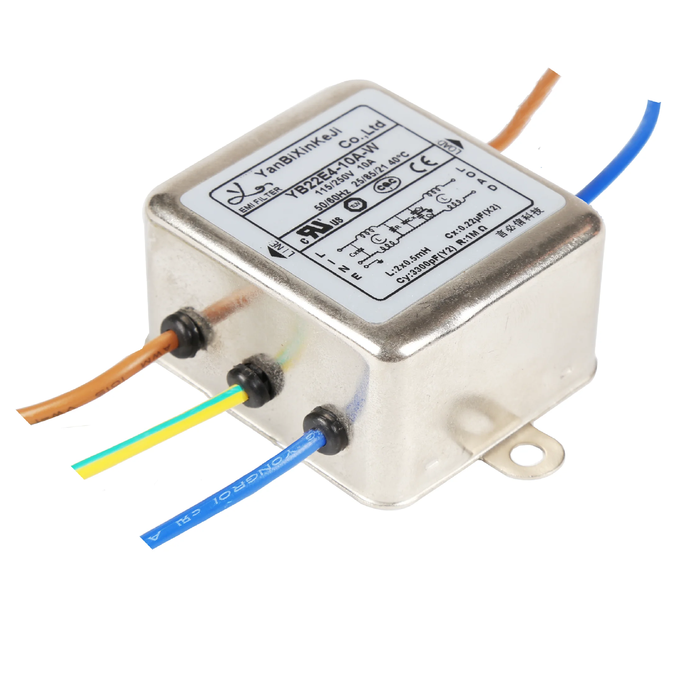 YB-D Серии переменного тока фильтры однофазный EMI фильтры линии электропередач выходной фильтр