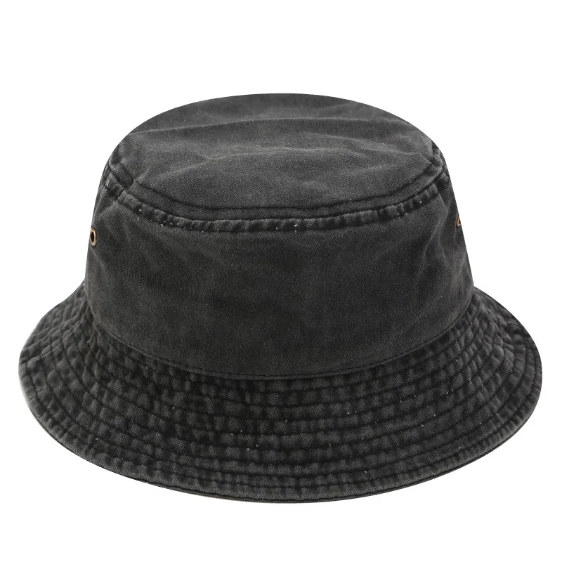 China Factory Wholesale Cheap Price Woman Man Autumn Spring Sunshade 100% Cotton Children Beige Washed Bucket Hat