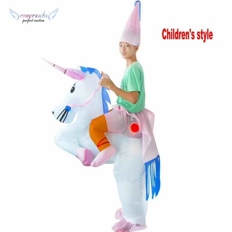 Mascot Costume Halloween Carnival Christmas party performance Inflatable clothes costume child cartoon unicorn for children