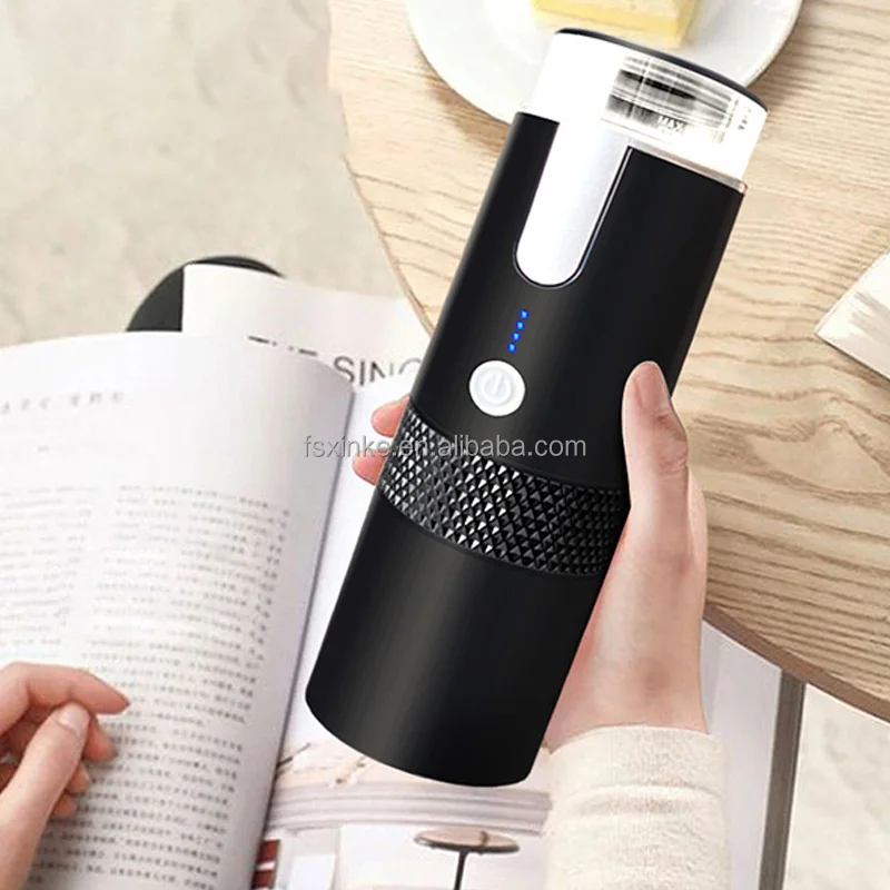 Express Portable American Fully Automatic Heating Capsule Coffee Machine Mini Wireless for Camping for Outdoors