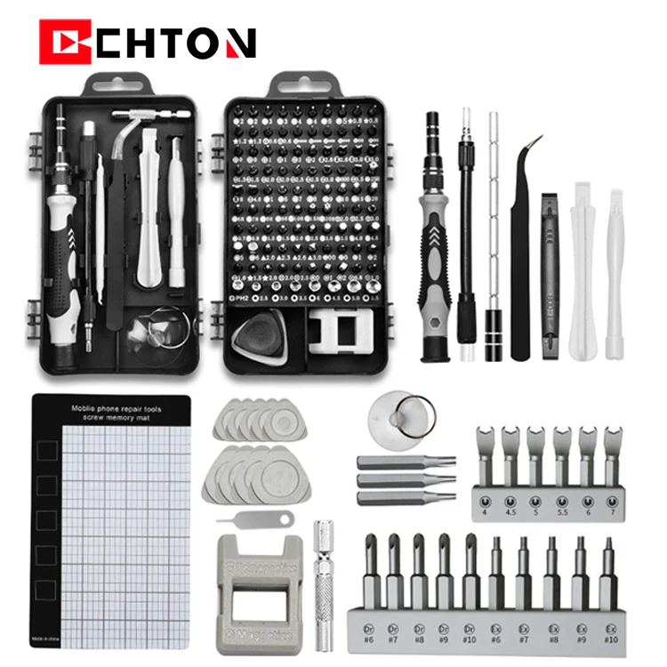 Precision 138 in 1 Magnetic Phone Repair Tool Kit Electronics Screwdriver Bit Sets With Screw Extractor