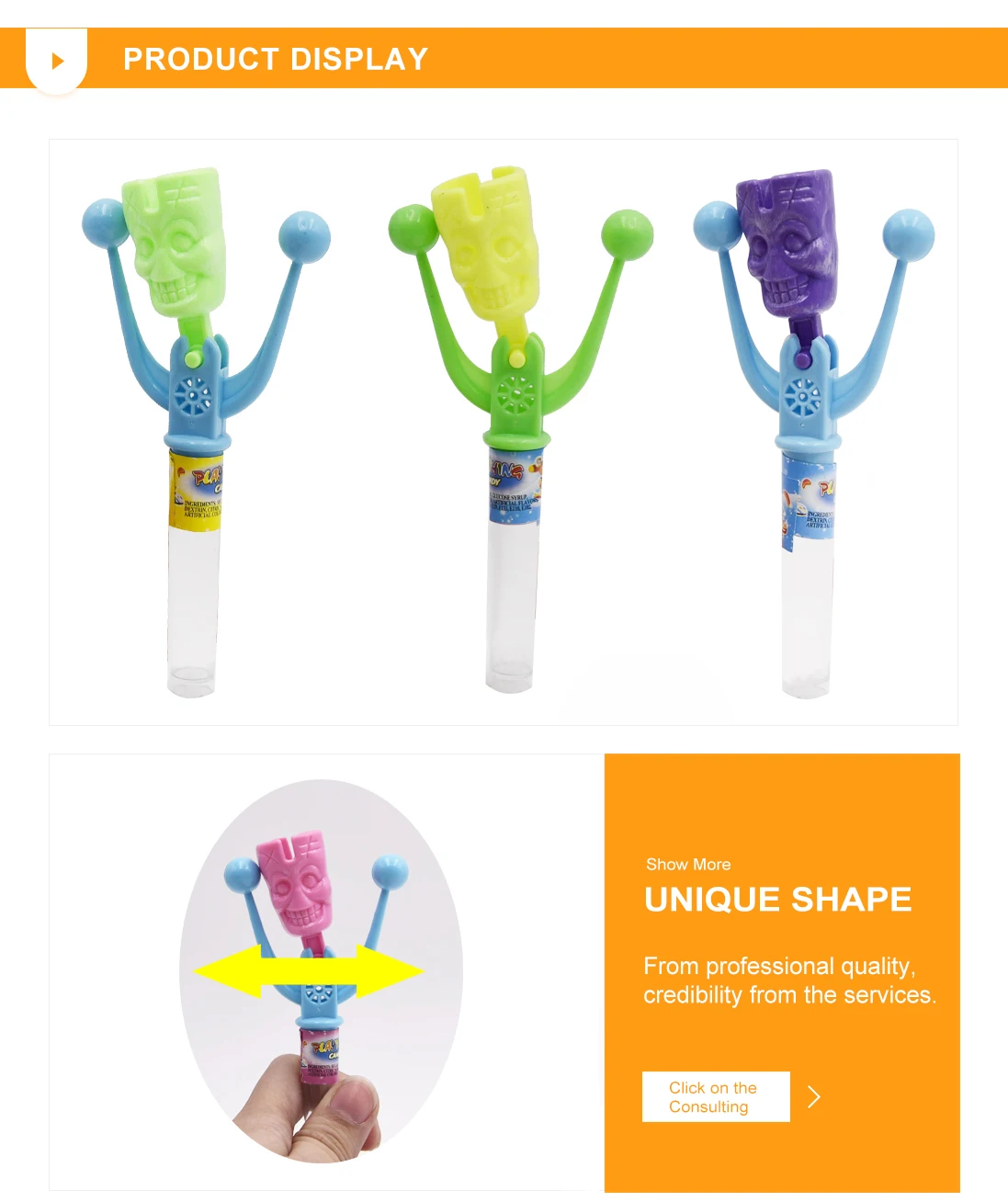 The devil  bell  candy toy