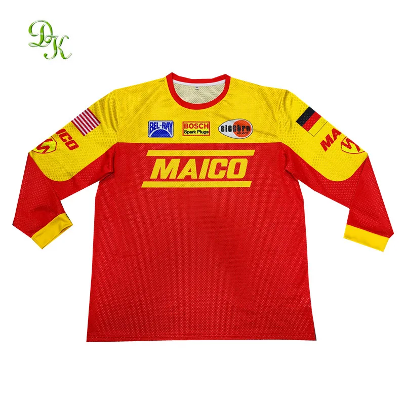 100% polyestercustom design sublimation motorcycle  jersey