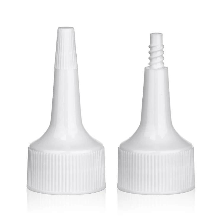 24/410 Long Nozzle Dropper Tip Cap Cover 24mm PP Plastic Cap For Cosmetic Packaging