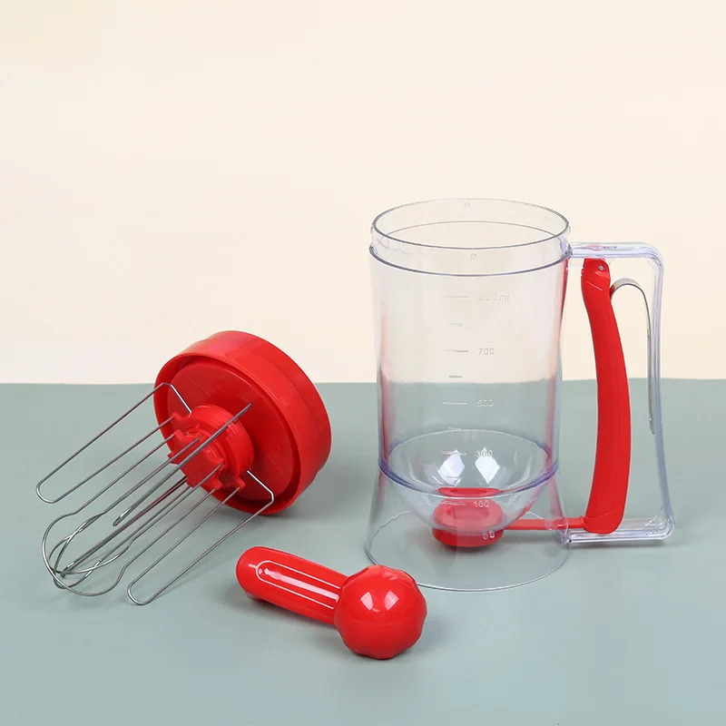 YXHT 800ml Handheld Squeeze Crepe Waffle Label Perfect Baking Tools Mixer Separator Cupcake Pancake Batter Dispenser