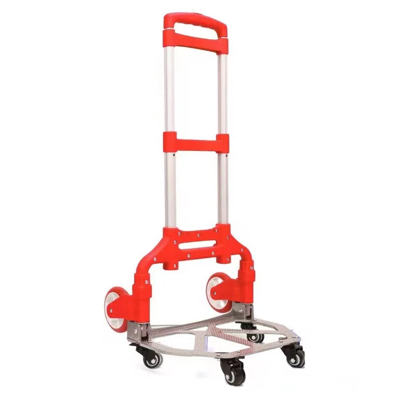 Модернизированная тележка на шести колесах, способная переносить багаж