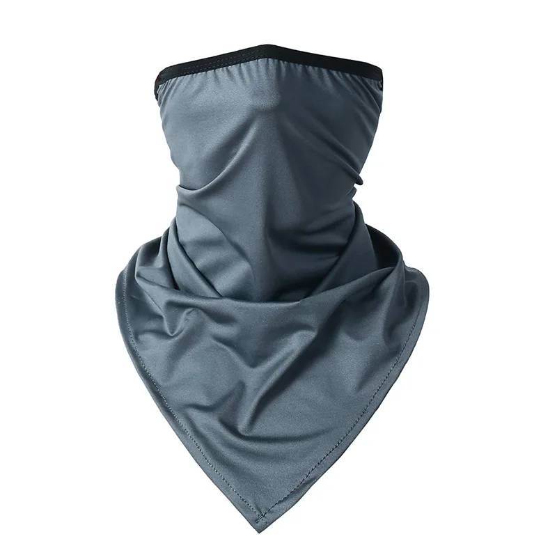 Summer ice silk hanging ear triangle towel quick-drying and breathable outdoor riding sunscreen scarf multi-functional bandanas
