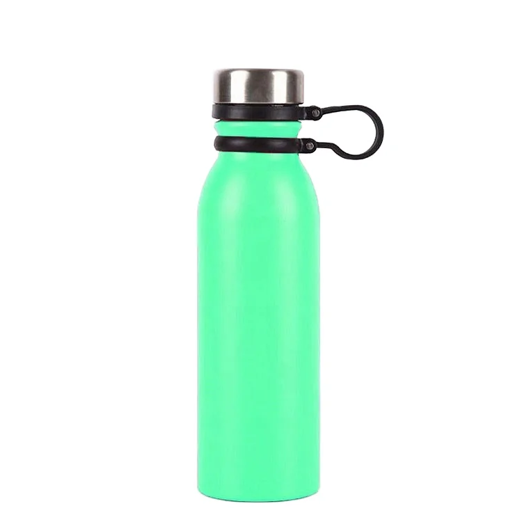 2023 Promotional Neck Strap Small Bottle Hot Design 750ml Wholesale Metal  Sports Water Bottle with Buckle Custom Logo