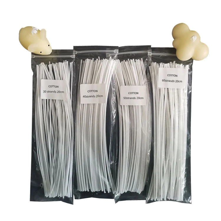 Wholesale Smokeless Pre Waxed Tabbed Natural Cotton Candle Wicks For Wedding Candle Making Wick Novelties for Parties