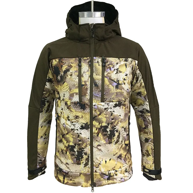 OEM Customization Men Hunting Jackets Autumn Camouflage Breathable Soft shell Jacket For Hunting