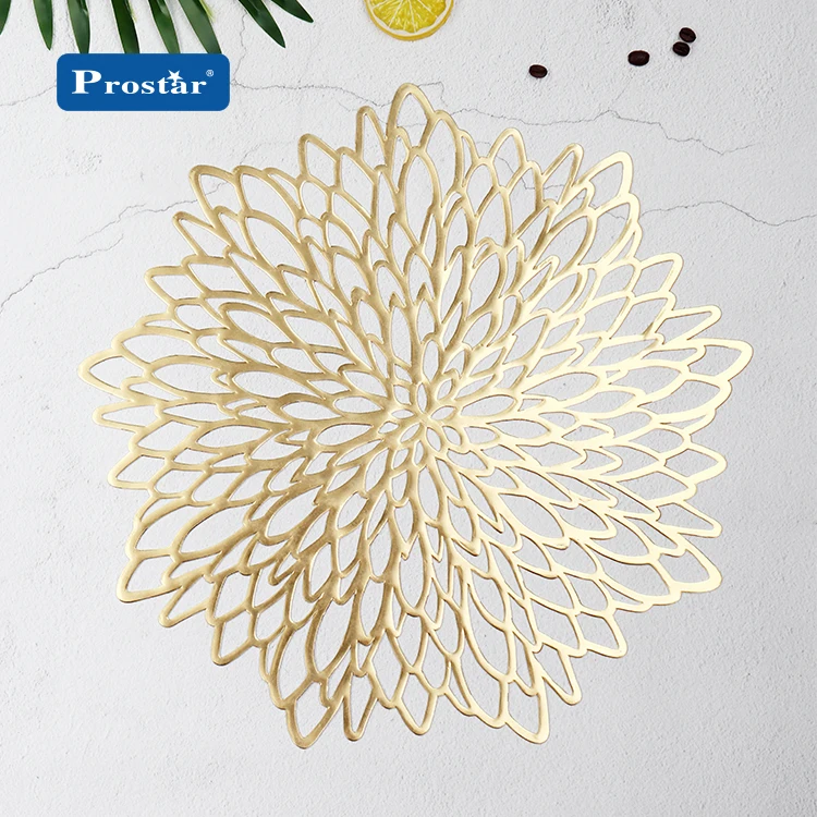 Оптовая продажа, новые продукты, Золотой и Серебряный зеленый круглый коврик из ПВХ в форме листа