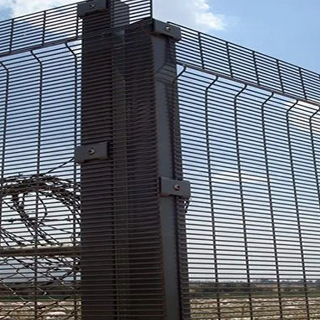 Galvanized clear view anti theft anti cut fence 358 anti climb high security welded wire mesh fence panels