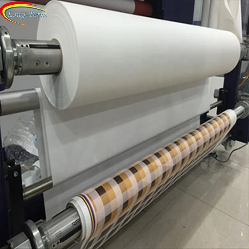 Fast Dry 63g 70g 80g 90g Heat Transfer Textile Printing Sublimation Paper with customized roll size