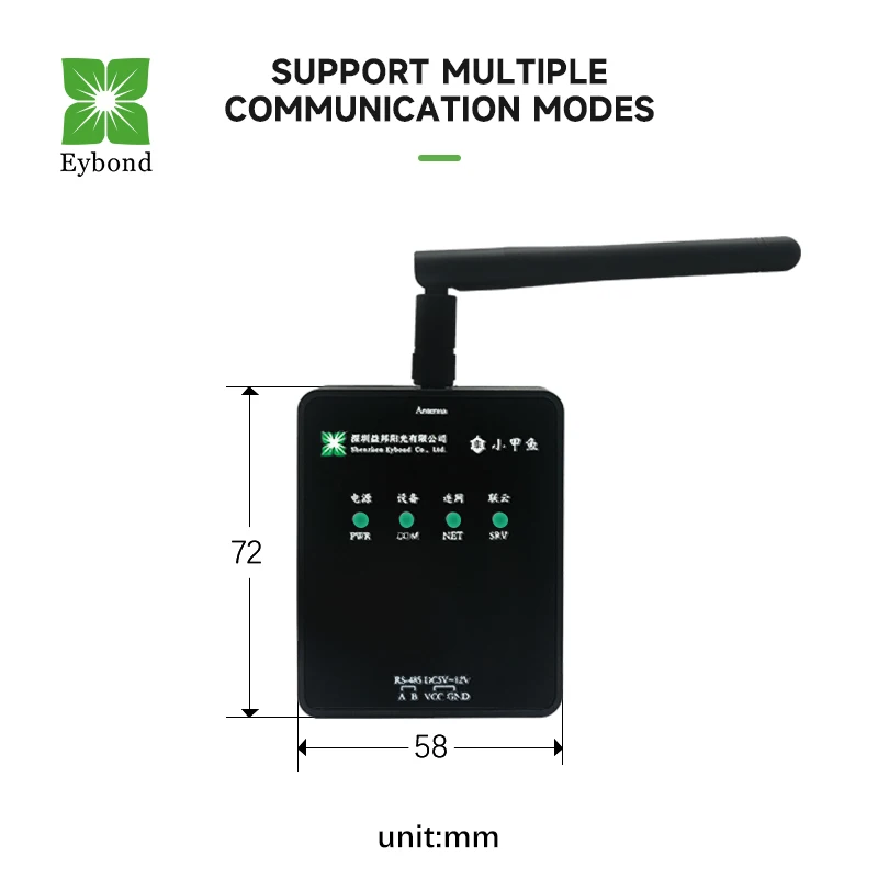 Eybond Wi-Fi+Bluetooth  RS-485 RS-232  USB RJ-45energy data acquisition system brand inverters Datalogger